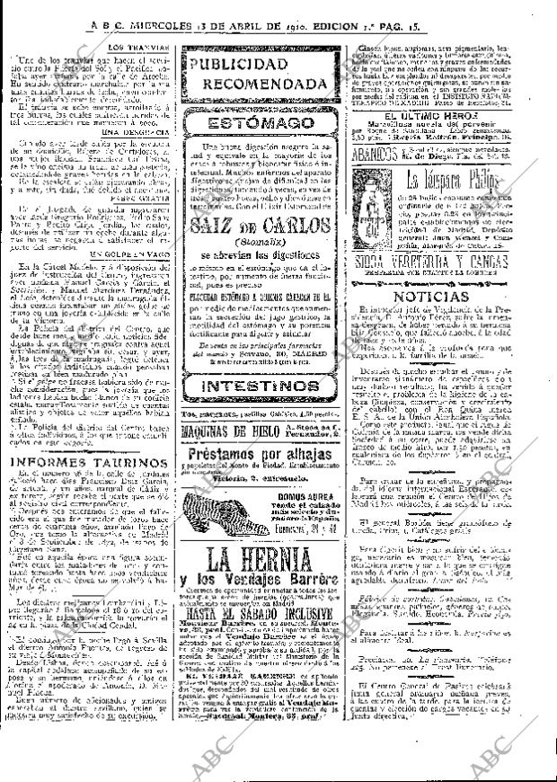 ABC MADRID 13-04-1910 página 15