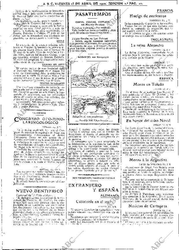 ABC MADRID 15-04-1910 página 12