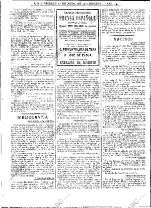 ABC MADRID 15-04-1910 página 14