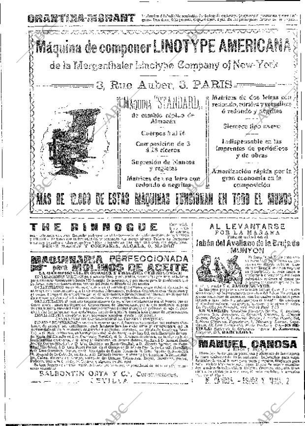 Periodico Abc Madrid 18 04 1910 Portada Archivo Abc