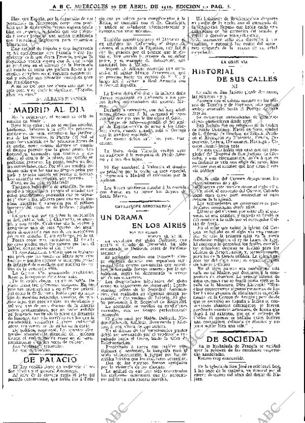 ABC MADRID 20-04-1910 página 5