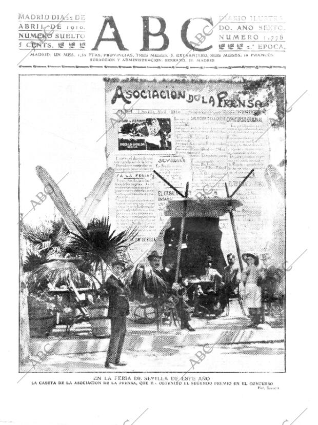 ABC MADRID 22-04-1910 página 1