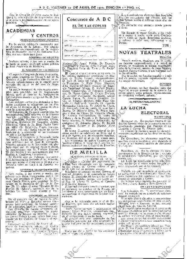 ABC MADRID 22-04-1910 página 11