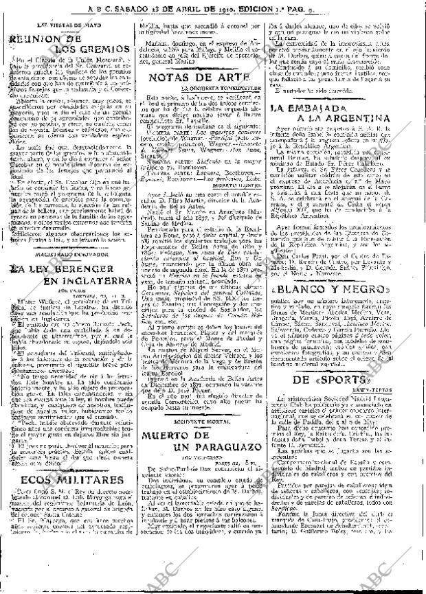 ABC MADRID 23-04-1910 página 9