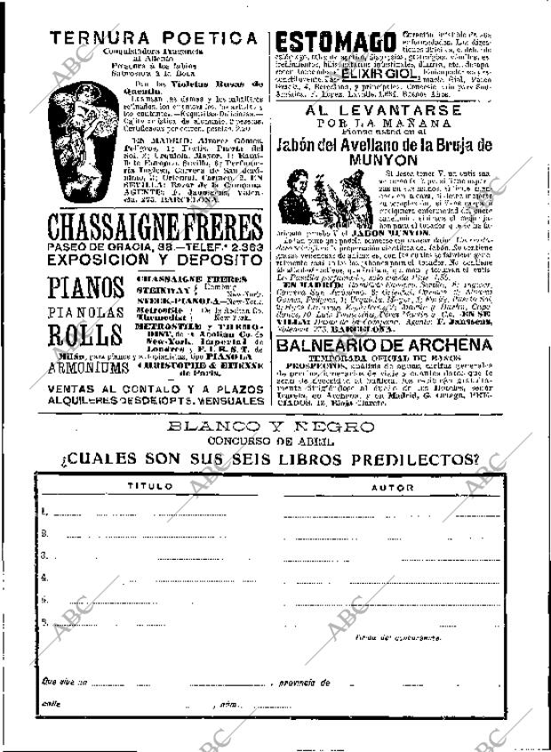 BLANCO Y NEGRO MADRID 23-04-1910 página 27