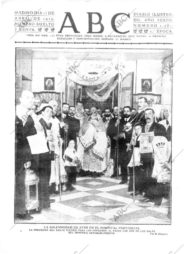 ABC MADRID 25-04-1910 página 1