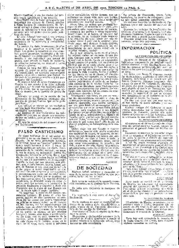 ABC MADRID 26-04-1910 página 6