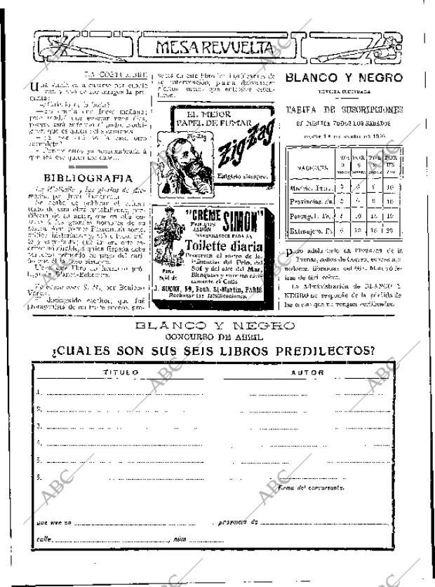 BLANCO Y NEGRO MADRID 30-04-1910 página 27