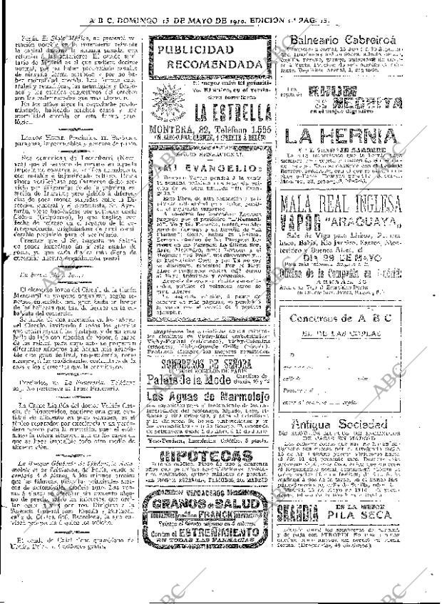 ABC MADRID 15-05-1910 página 13
