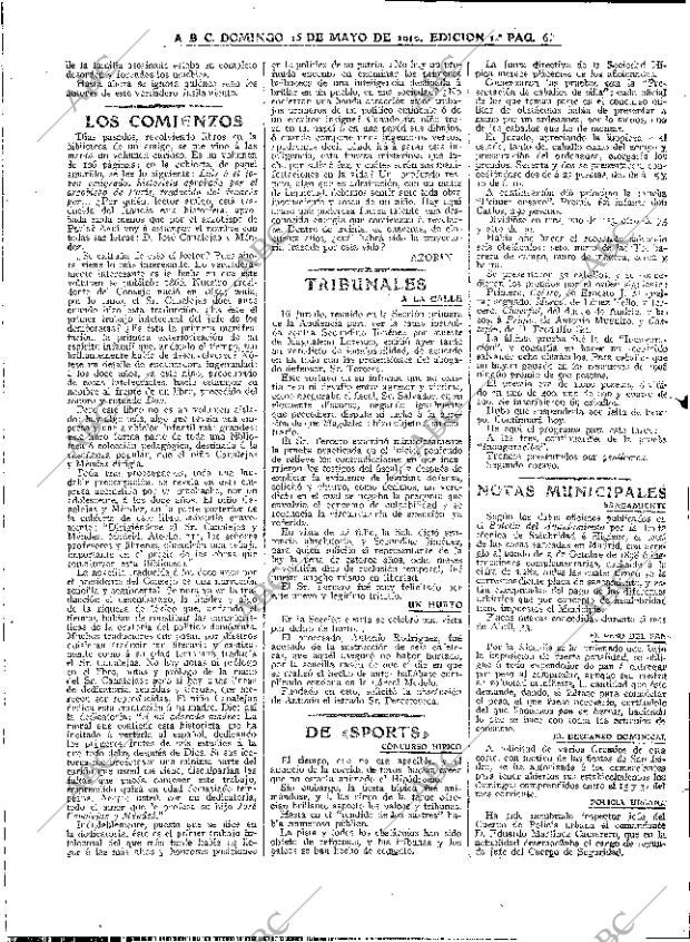 ABC MADRID 15-05-1910 página 6