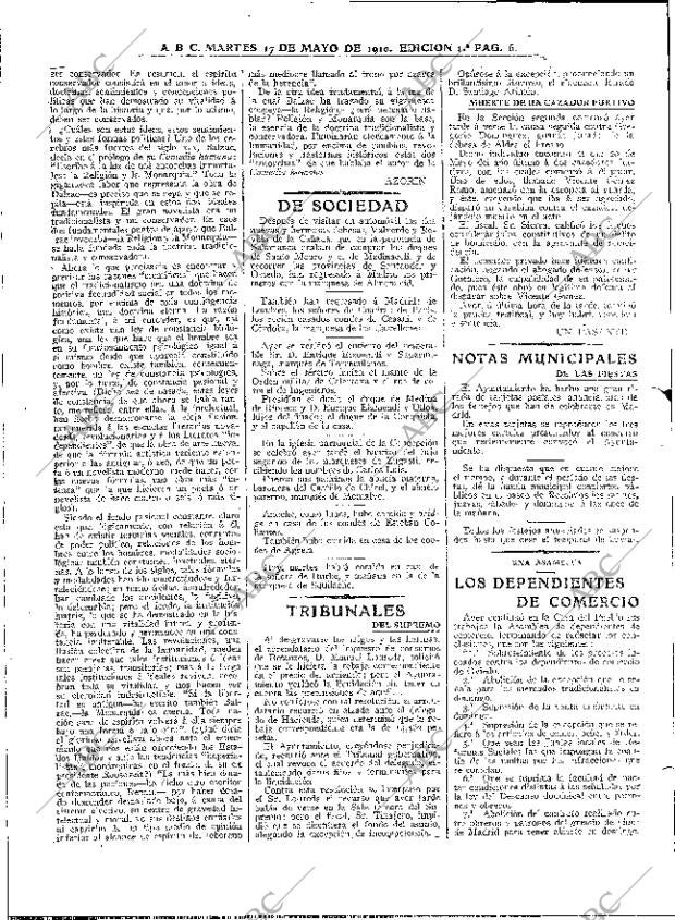 ABC MADRID 17-05-1910 página 6