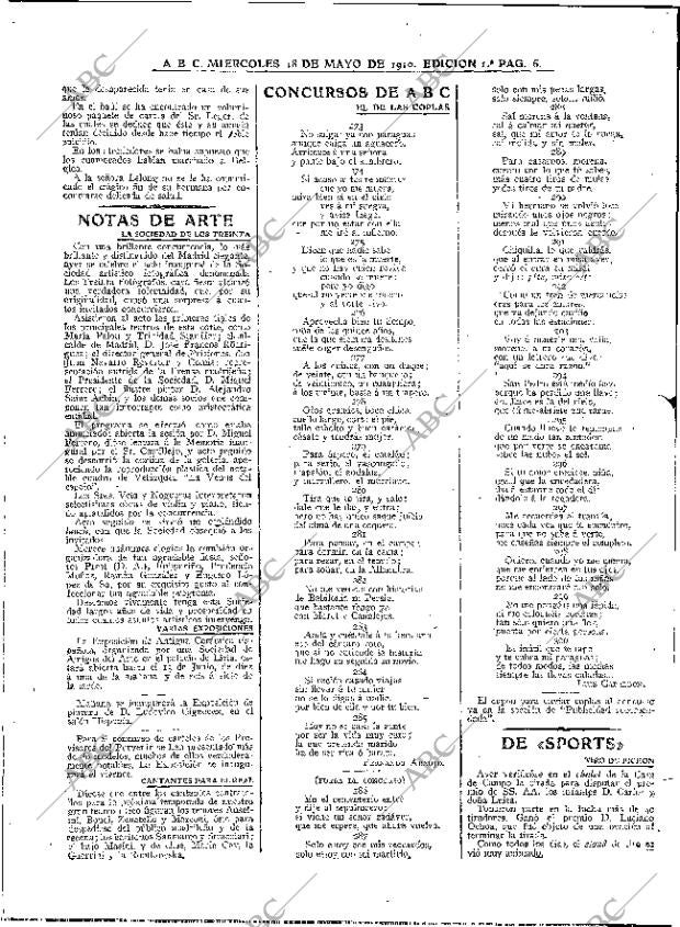 ABC MADRID 18-05-1910 página 6