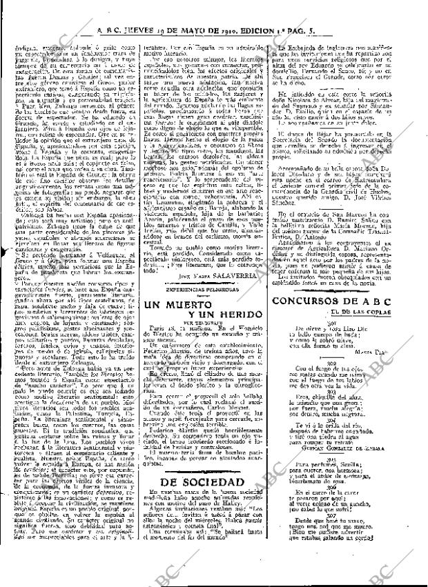 ABC MADRID 19-05-1910 página 5