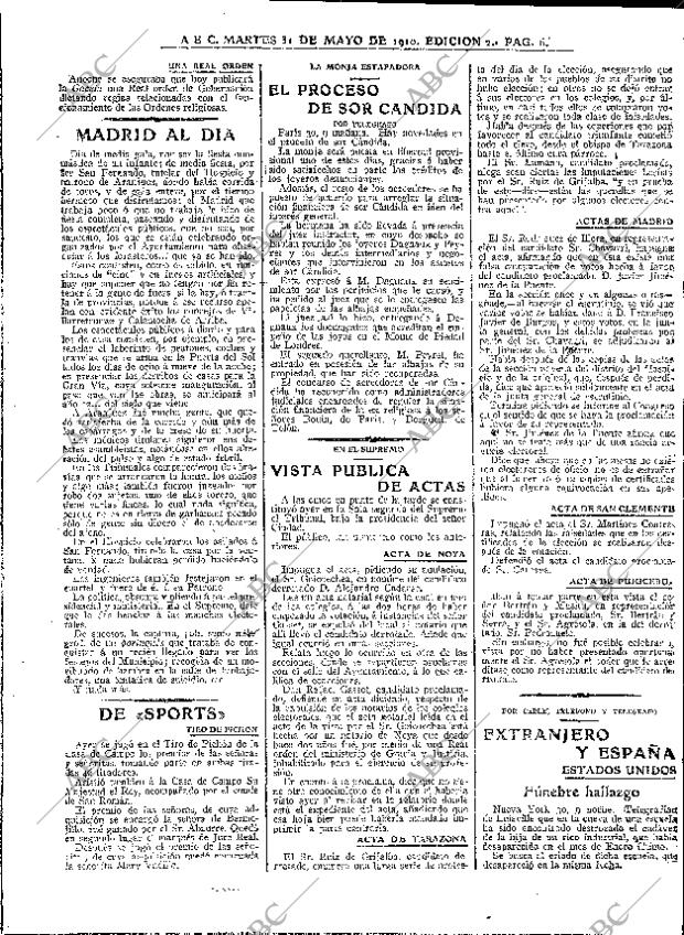 ABC MADRID 31-05-1910 página 6