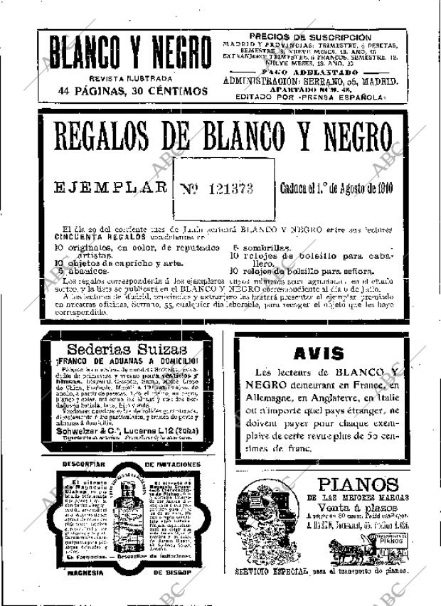 BLANCO Y NEGRO MADRID 08-06-1910 página 2