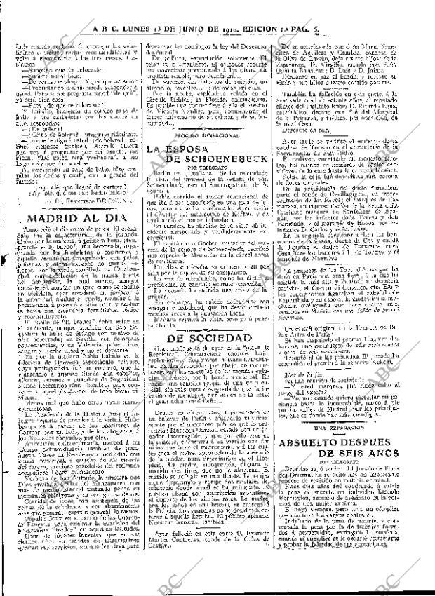 ABC MADRID 13-06-1910 página 5