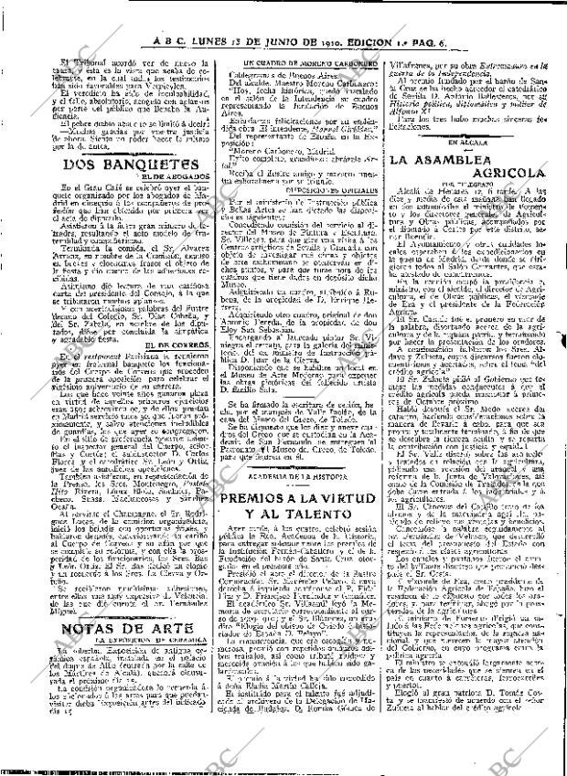 ABC MADRID 13-06-1910 página 6