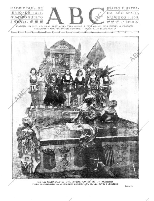 ABC MADRID 21-06-1910 página 1
