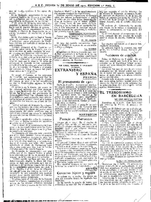 ABC MADRID 30-06-1910 página 6