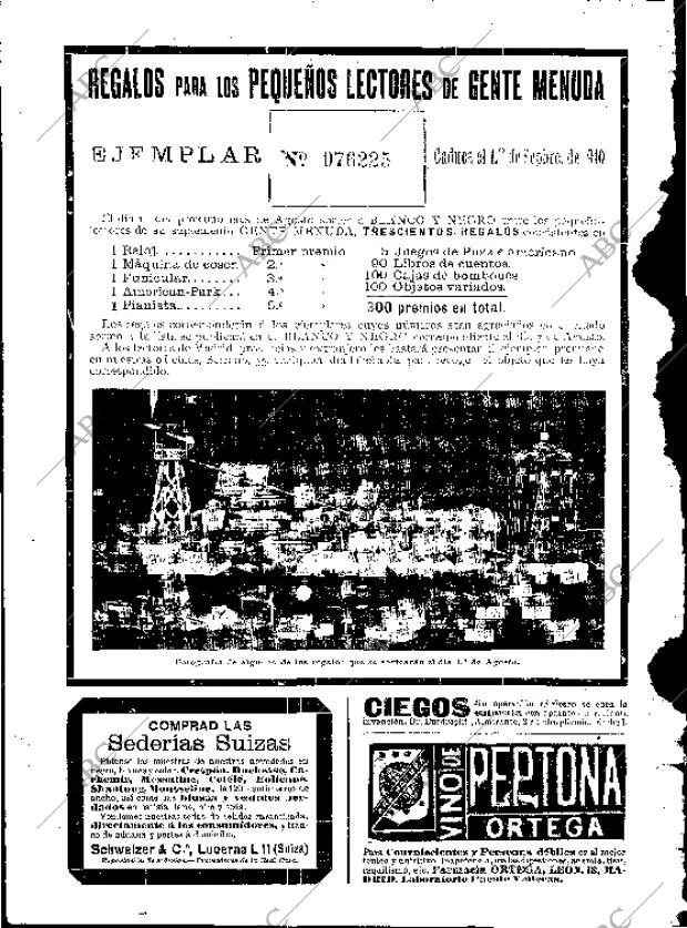 BLANCO Y NEGRO MADRID 10-07-1910 página 2