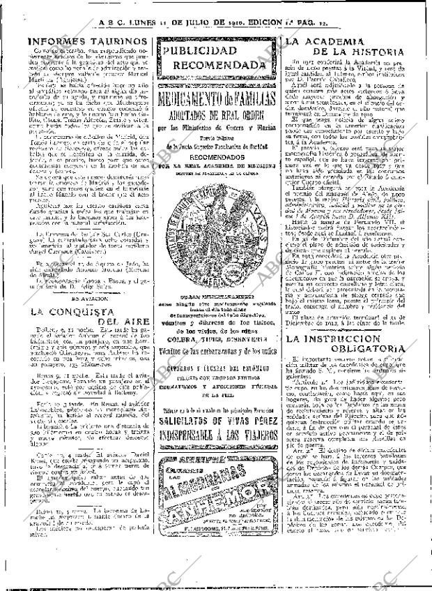 ABC MADRID 11-07-1910 página 12