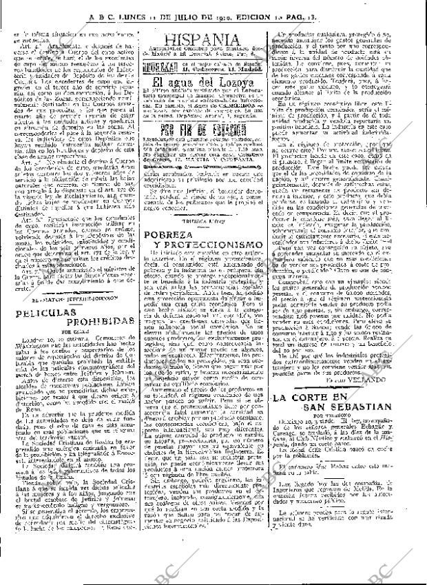 ABC MADRID 11-07-1910 página 13