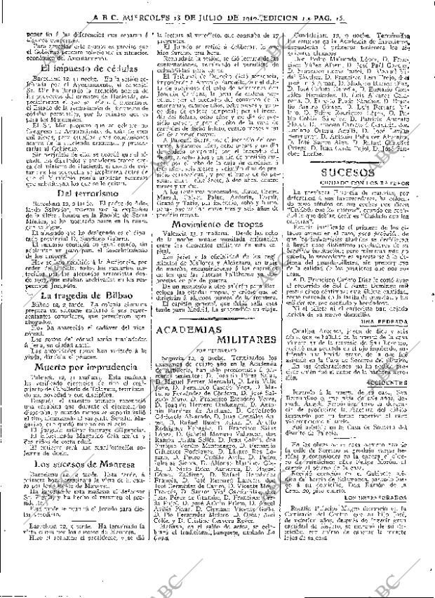 ABC MADRID 13-07-1910 página 15