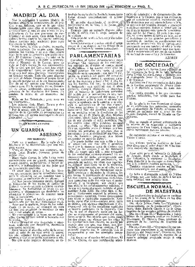 ABC MADRID 13-07-1910 página 5