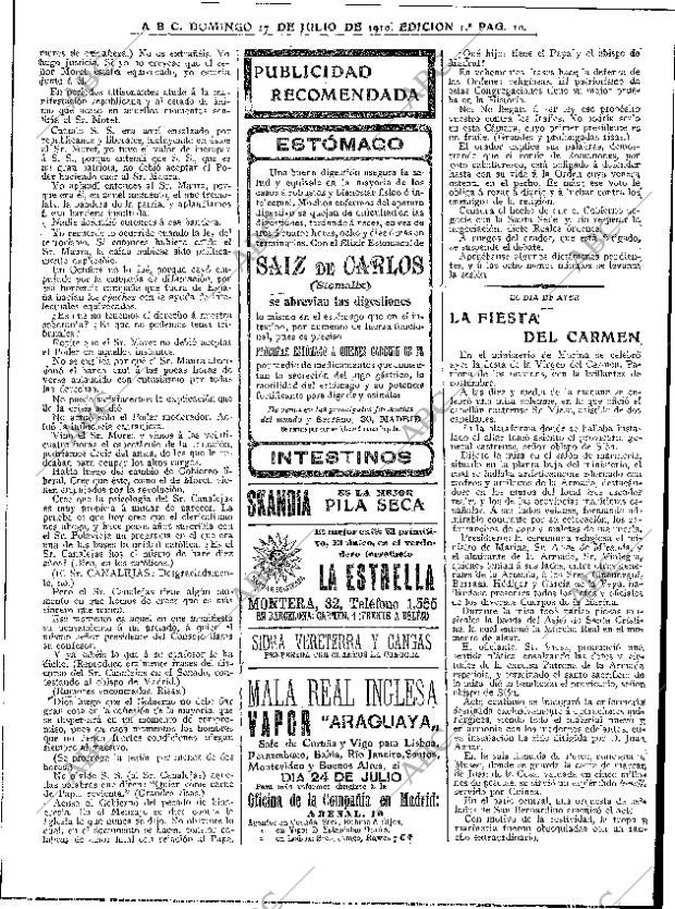 ABC MADRID 17-07-1910 página 10