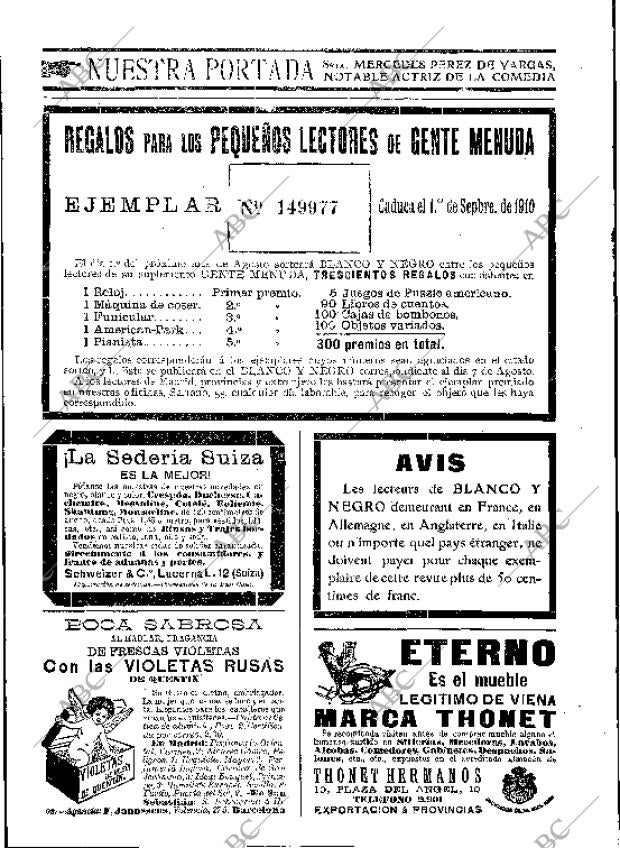 BLANCO Y NEGRO MADRID 17-07-1910 página 2