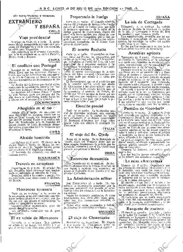 ABC MADRID 18-07-1910 página 13