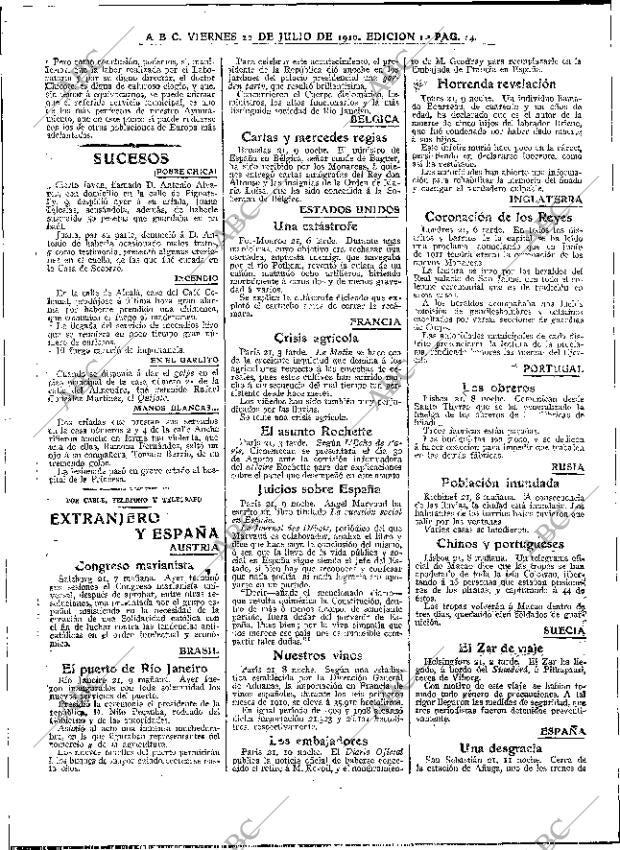 ABC MADRID 22-07-1910 página 14