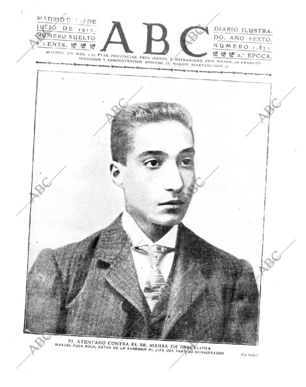 ABC MADRID 25-07-1910 página 1