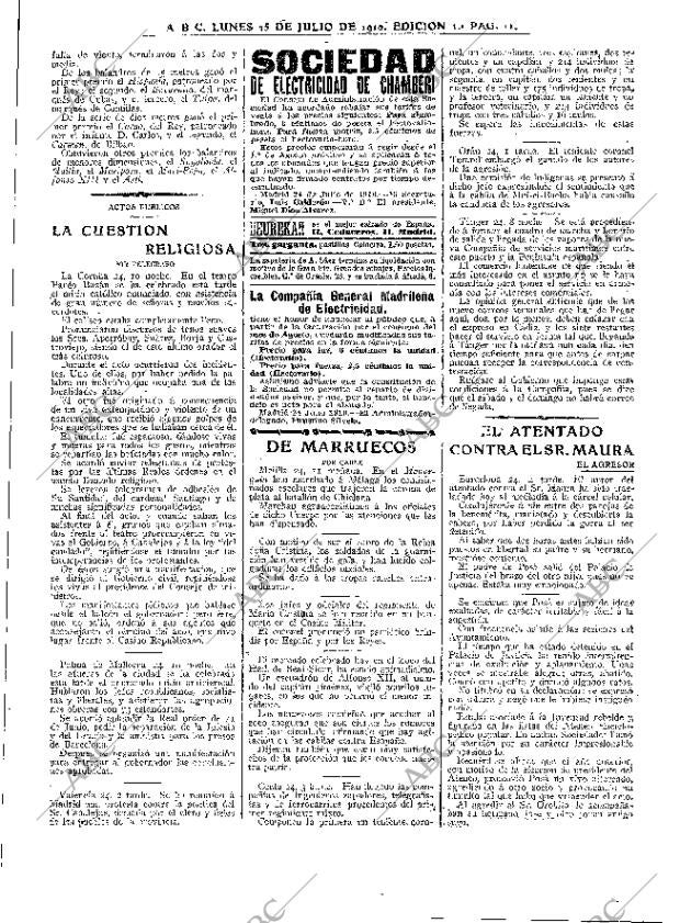 ABC MADRID 25-07-1910 página 11