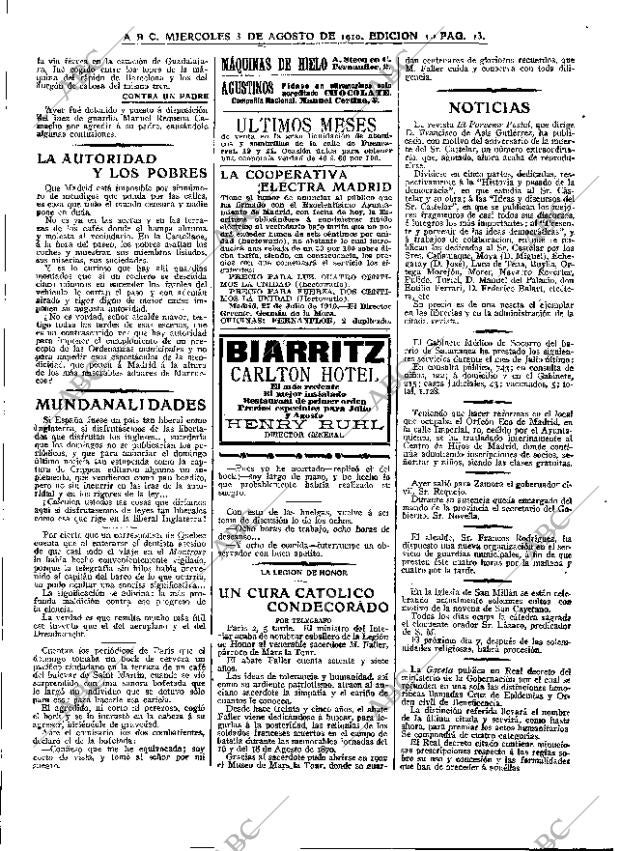 ABC MADRID 03-08-1910 página 13
