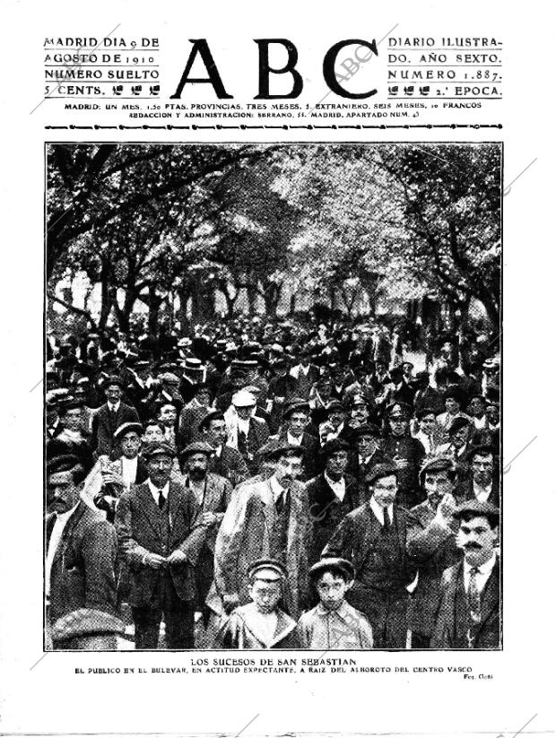 ABC MADRID 09-08-1910 página 1