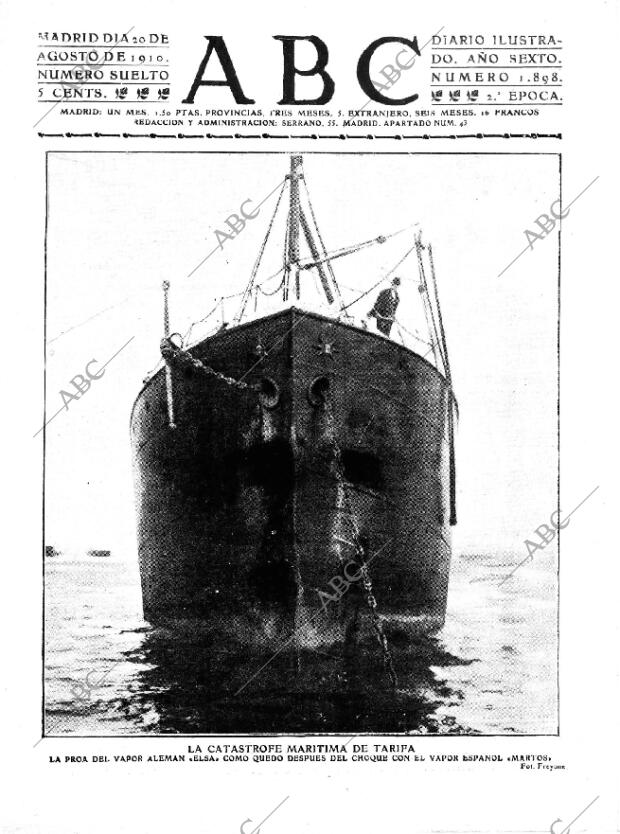 ABC MADRID 20-08-1910 página 1