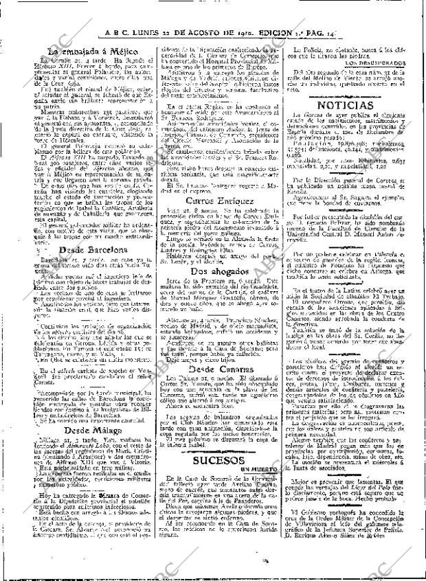 ABC MADRID 22-08-1910 página 14