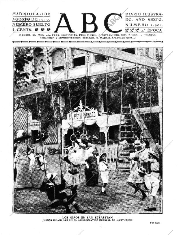 ABC MADRID 23-08-1910 página 1