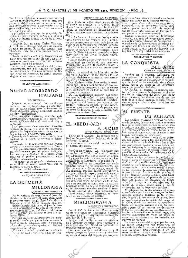 ABC MADRID 23-08-1910 página 13