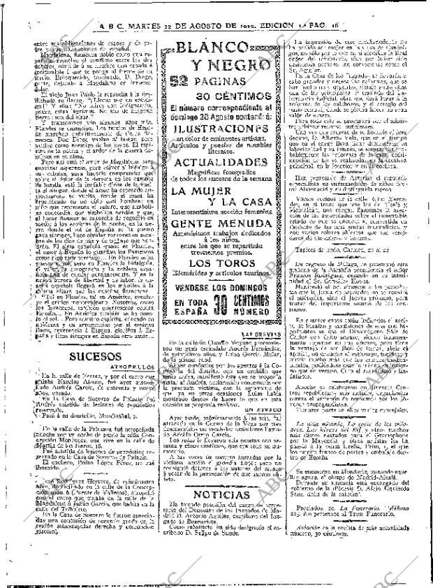 ABC MADRID 23-08-1910 página 16