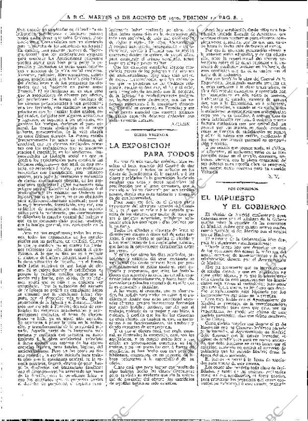 ABC MADRID 23-08-1910 página 8