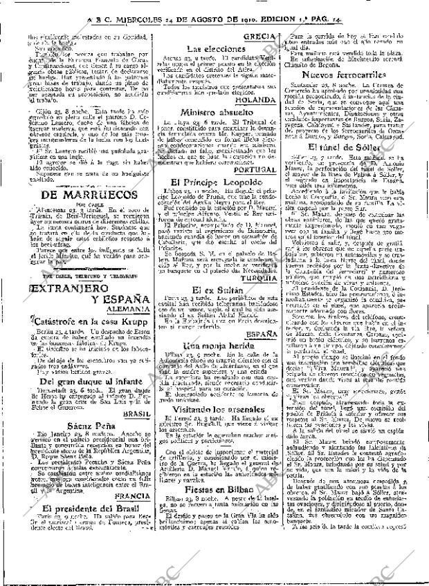 ABC MADRID 24-08-1910 página 14