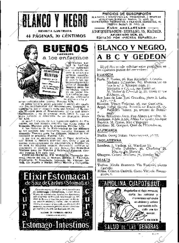 BLANCO Y NEGRO MADRID 28-08-1910 página 3