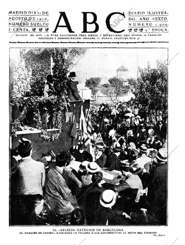 ABC MADRID 31-08-1910 página 1