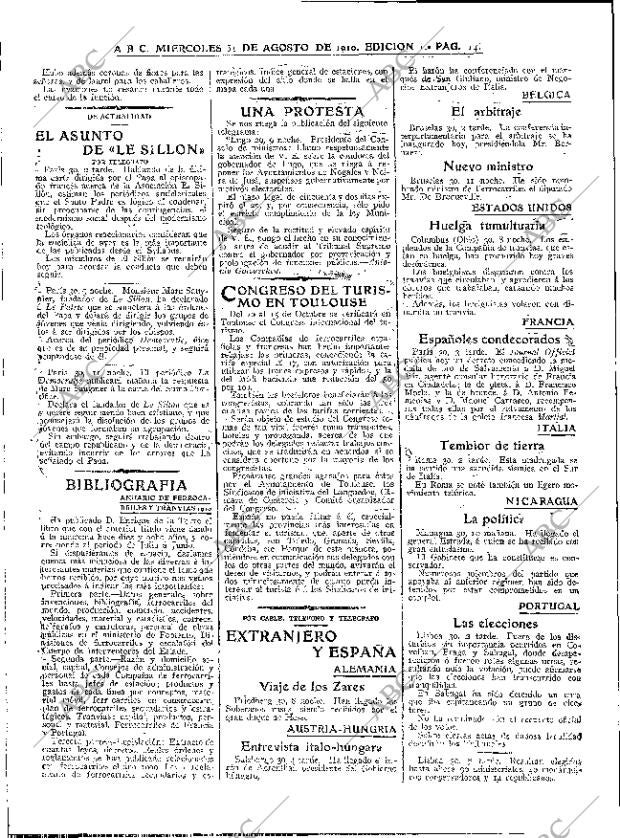 ABC MADRID 31-08-1910 página 14