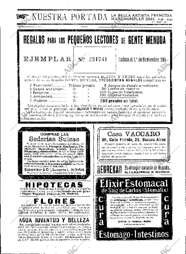 BLANCO Y NEGRO MADRID 18-09-1910 página 2