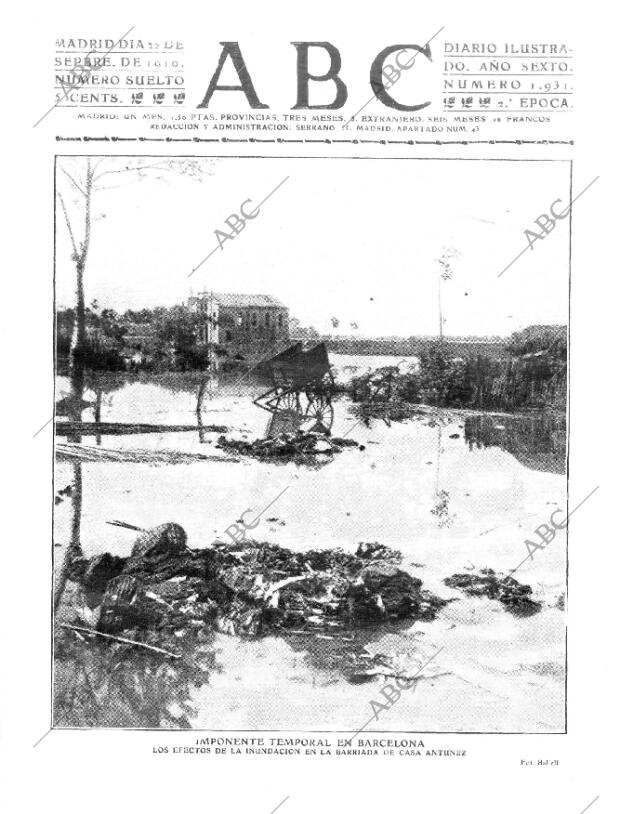 ABC MADRID 22-09-1910 página 1