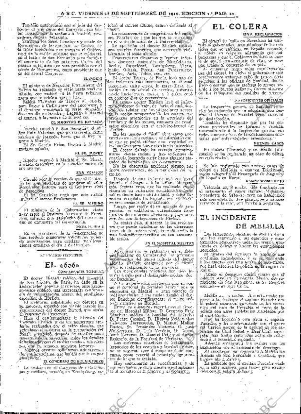 ABC MADRID 23-09-1910 página 10