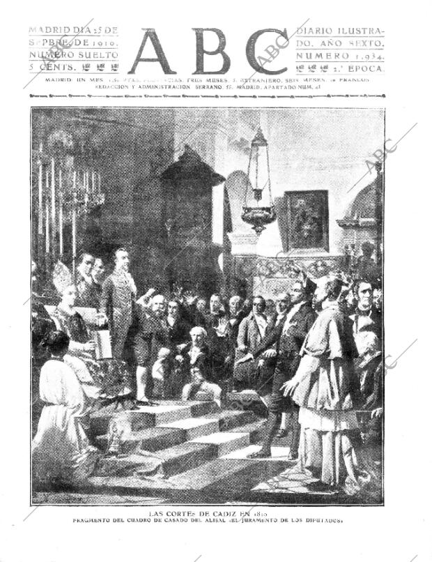 ABC MADRID 25-09-1910 página 1